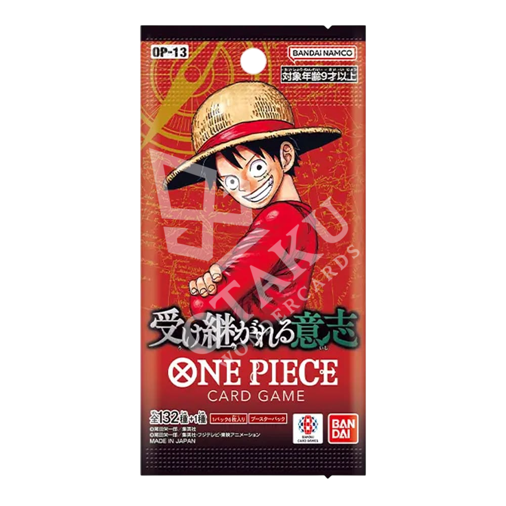 One Piece Card Game – Carrying On His Will OP-13 Pack 6 Carte (JPN)